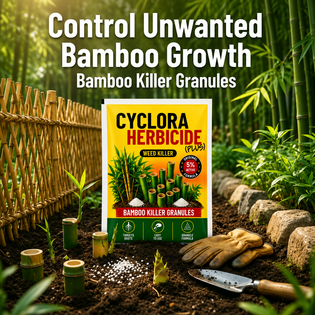 Cyclora Herbicide Granules and growth supplements