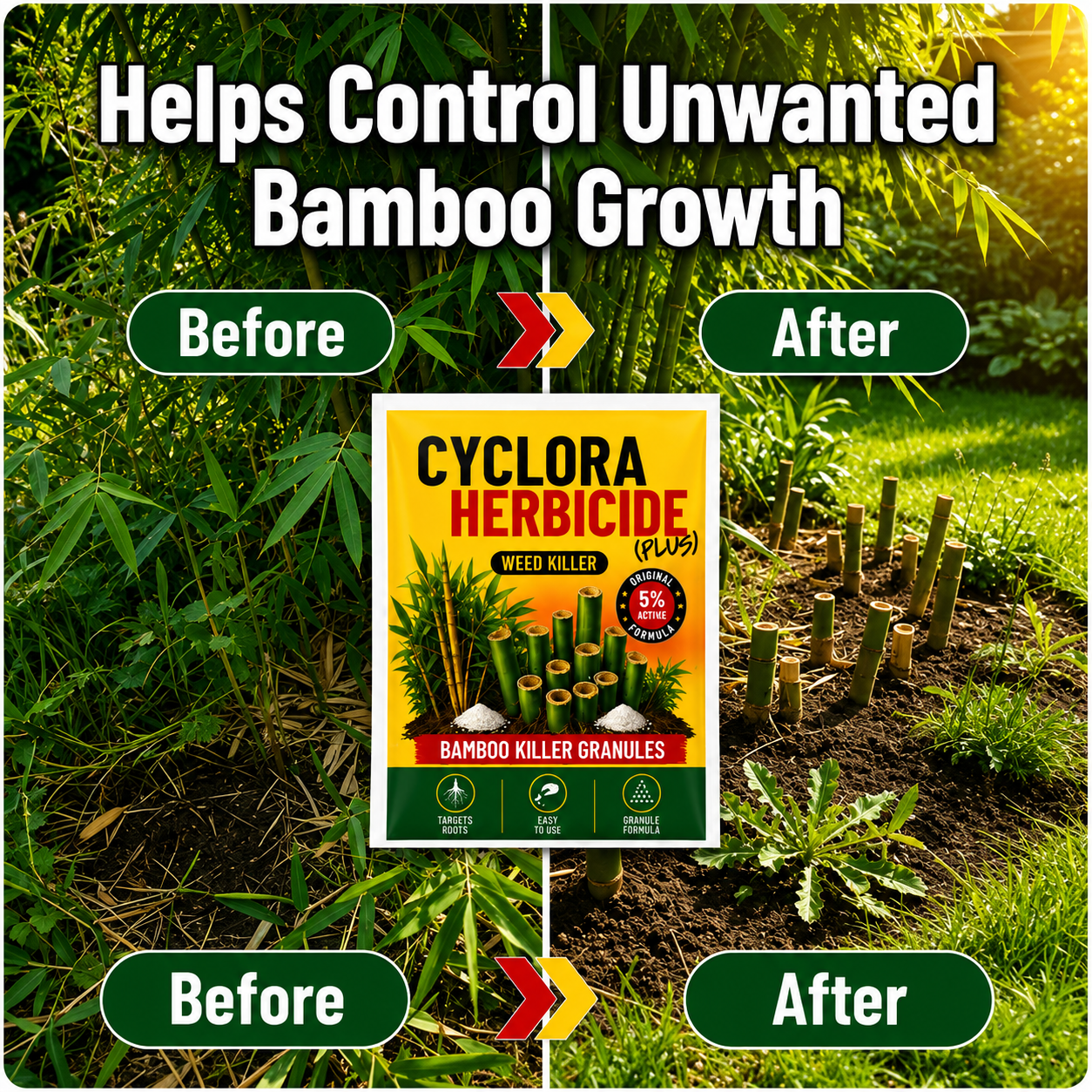 Cyclora Herbicide Granules and growth supplements