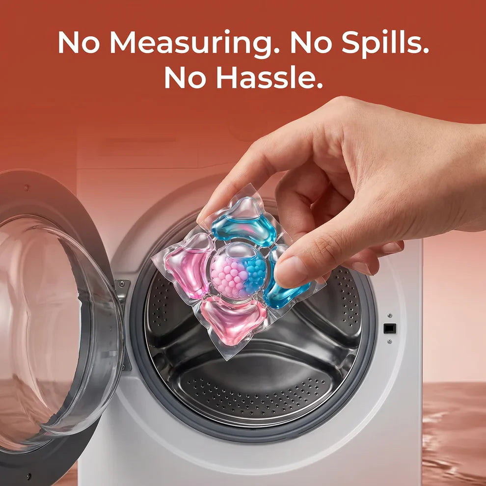 5-in-1 Dissolvable Magic Laundry Pods – No Mess, Deep Clean Wash - Pack of 10